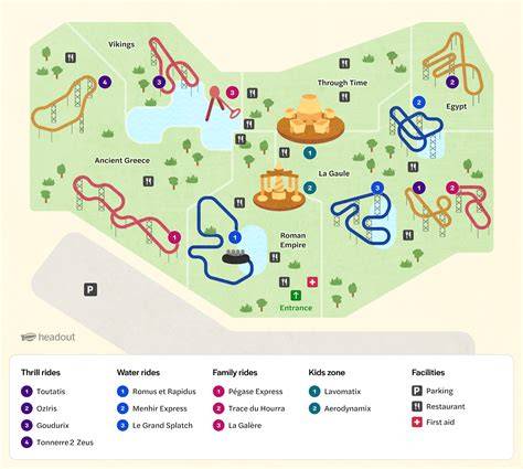 Parc Las Vegum et zones thématiques