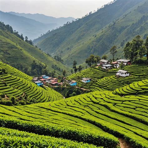 Plantations de thé à Darjeeling
