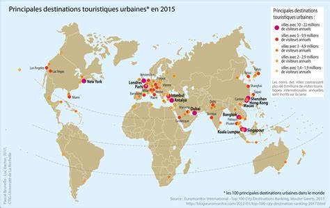 Carte des destinations touristiques alternatives