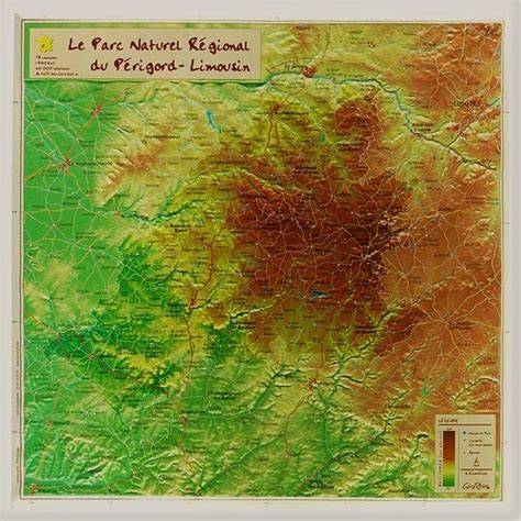Carte du Parc naturel régional Périgord-Limousin