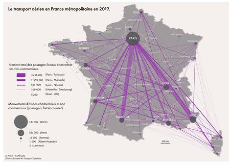 Carte réseau aérien Philippines cinq hubs