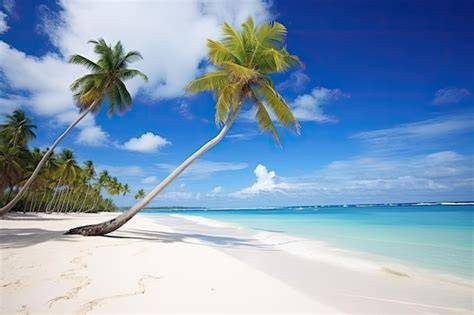 Punta Cana plage sable blanc cocotiers