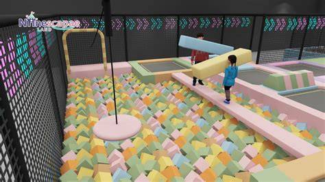 Parc de trampolines couvert pour enfants