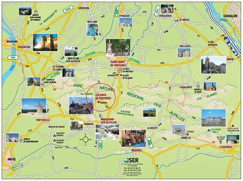 Carte des Baux-de-Provence et des Alpilles