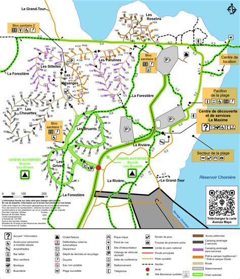 Carte du parc national du Pinde