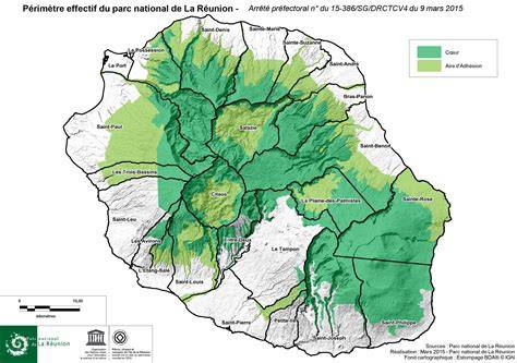 légende cartographique d’un parc national