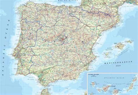 Carte des routes vers l’Espagne