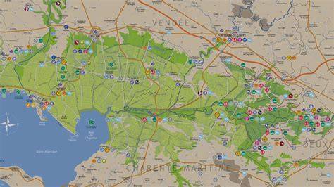 Carte du Marais poitevin et brasseries locales