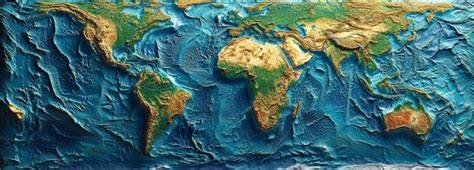 Globe terrestre en relief Élisée Reclus