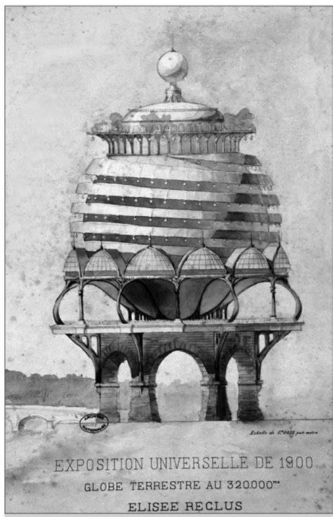 Projet de globe terrestre Reclus Exposition 1900