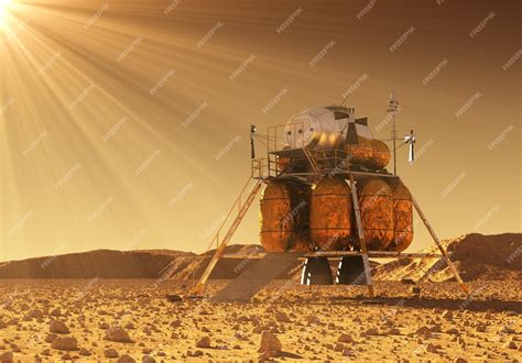 Atterrissage propulsif du module martien