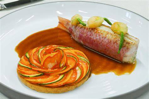 Assiette gastronomique produits locaux