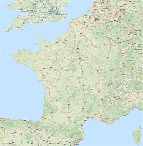 Carte des itinéraires avec âne en France
