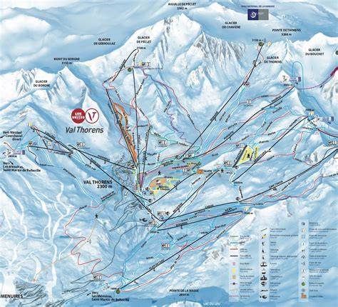 Panorama enneigé et pistes de ski à Douvaine
