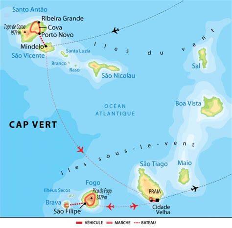 Archipel du Cap-Vert et îles principales