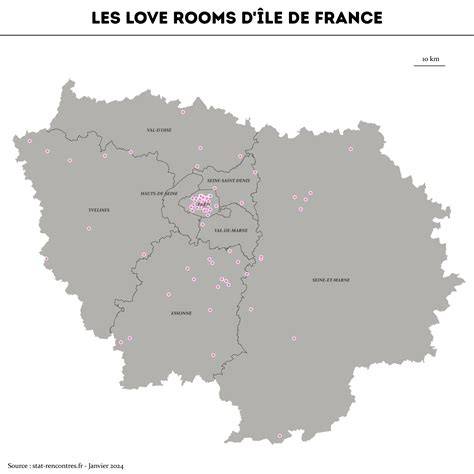 Carte des love rooms et sites romantiques vendéens