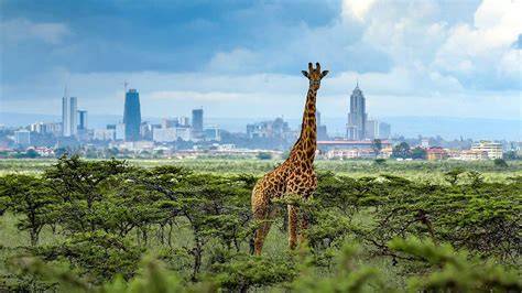 Carte du parc national de Nairobi