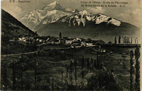 Carte ancienne route Grenoble Corps La Salette