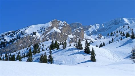 Station de montagne enneigée et activités touristiques