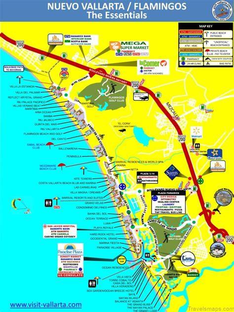 Carte des quartiers de Puerto Vallarta