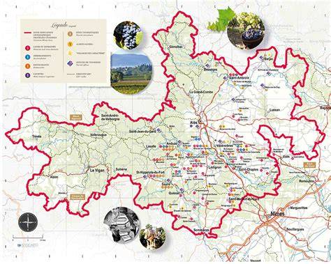 Carte touristique des Cévennes