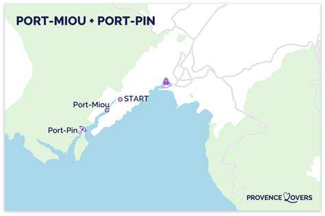 Carte randonnée Port-Miou Port-Pin En-Vau