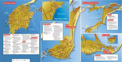 Carte des circuits kayak Îles Madeleine