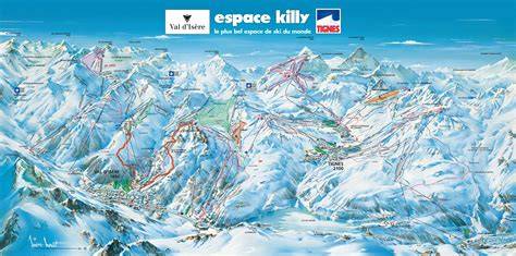 Plan des pistes Tignes Val d’Isère
