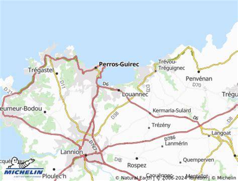Carte touristique de Louannec et du Trégor
