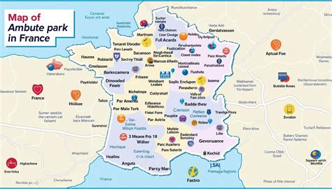 Carte des attractions centrales d'Almaty