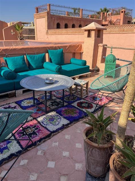 Terrasse de riad à Marrakech
