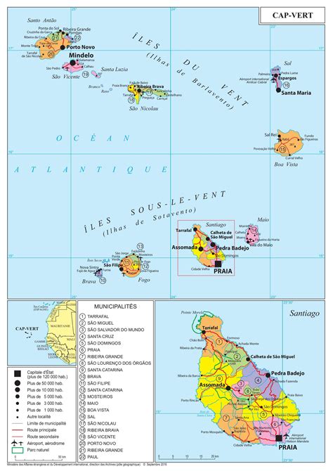 Carte linguistique des îles du Cap-Vert