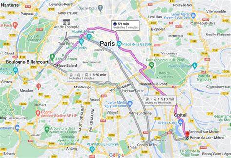 Carte métro ligne 8 Créteil Paris