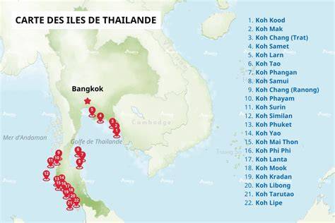 Carte des îles d’Ang Thong