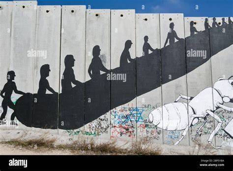 Street art sur le mur de séparation