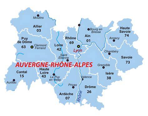 Carte des constructeurs bois en Auvergne-Rhône-Alpes
