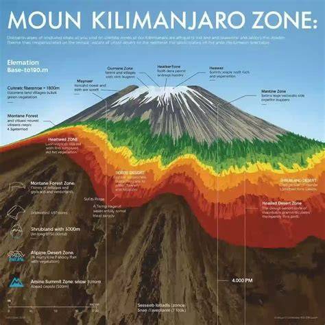 Zones climatiques du Kilimandjaro