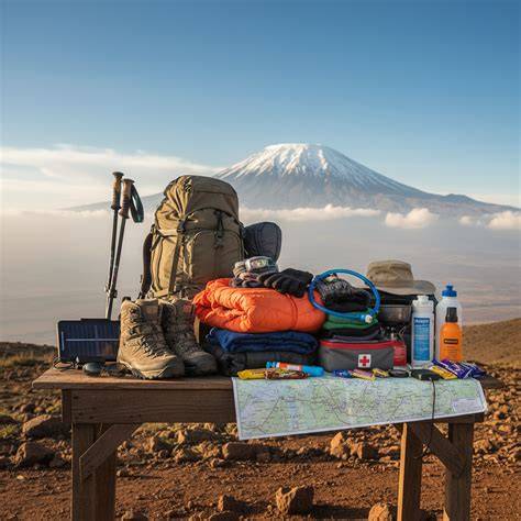 Équipement trek haute altitude Kilimandjaro
