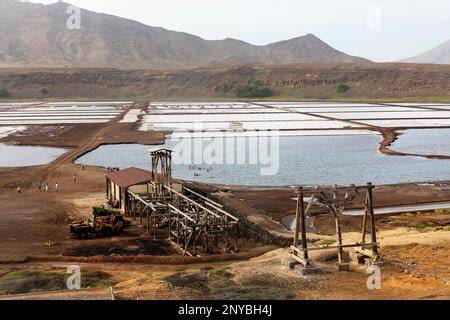 Salines de Pedra de Lume dans un cratère