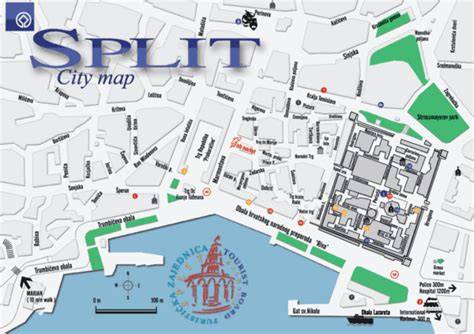 Carte de Split et attractions proches