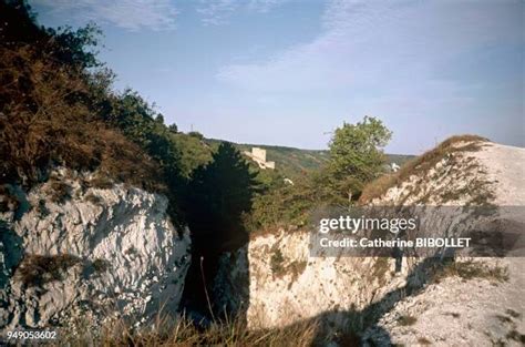Falaises de craie vallée Seine La Roche-Guyon