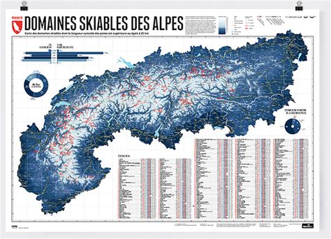 Carte des domaines skiables slovènes