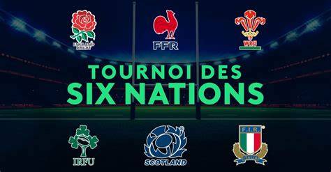 Carte des matchs du Tournoi des Six Nations en Europe