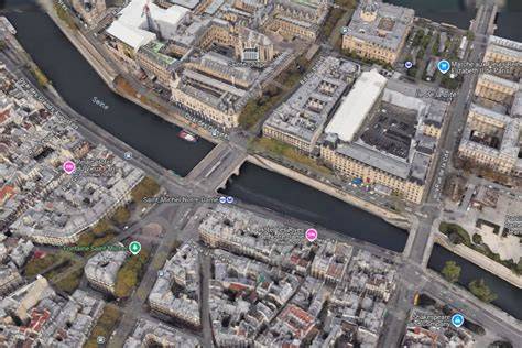 Vue satellite de Gergy et ses environs