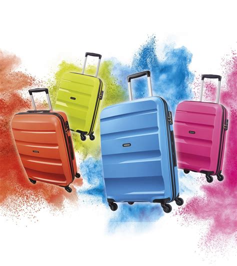 Valise American Tourister colorée à motifs