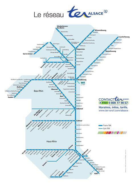 Carte TER Alsace Saint-Louis Bâle