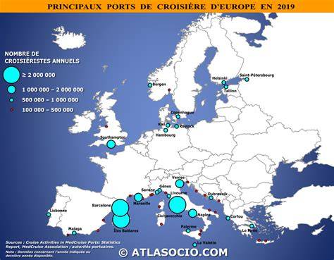 Ports de départ des croisières en France