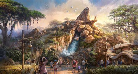 Rocher du Lion concept art Disneyland Paris