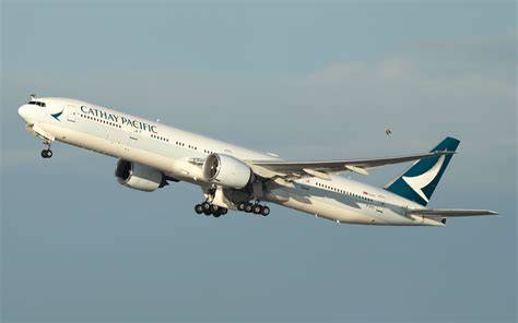 Avion Cathay Pacific en vol
