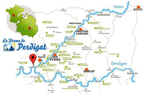 Carte touristique du Périgord Noir